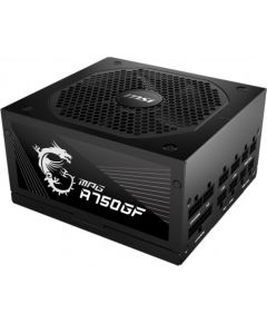 Power Supply|MSI|750 Watts|Efficiency 80 PLUS GOLD|PFC Active|MPGA750GF