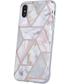 Fusion Geometric Marble Силиконовый чехол для Apple iPhone 12 Pro Max розовый