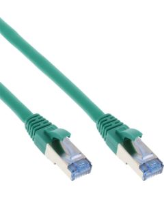 InLine Patch Cable - S / FTP (PiMf) - Cat.6A - 500MHz - Halogen Free - Copper - Green - 15m (76815G)