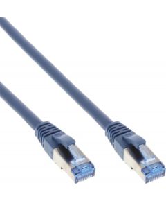 InLine Patch Cable - S / FTP (PiMf) - Cat.6A - 500MHz - Halogen Free - Copper - Blue - 20m (76820B)