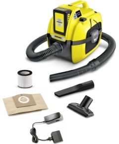 Karcher WD 1 Compact Battery Set baterijas darbināms multifunkcionālais putekļu sūcējs