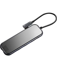 Baseus CAHUB-DZ0G 6 in 1 Приставка для MacBook / HDMI / 3 x USB 3.0 / USB-C / RJ45