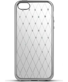 Beeyo Diamond Grid Aizmugurējais Silikona Apvalks priekš Sony Xperia X Caurspīdīgs
