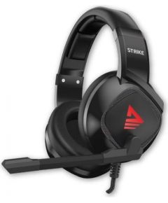 Savio Strike Gaming Austiņas ar mikrofonu / 2x 3.5mm + USB / Sarkans LED