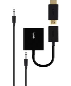 Cable adapter Belkin HDMI - D-Sub (VGA) + Jack 3.5mm 0.15m (B2B137-BLK)