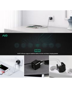 Aukey Wall Charger PA-U32  2 x Mini USB-A, Black, 12 W,