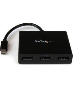 StarTech 0.2m DisplayPort to DisplayPort Multi-Monitor Splitter - 3-Port MST Hub (MSTMDP123DP)