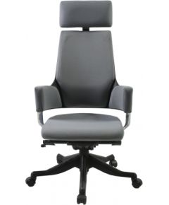 Biroja krēsls DELPHI 60x47xH116-128,5cm, sēdeklis un atzveltne: audums, krāsa: pelēka