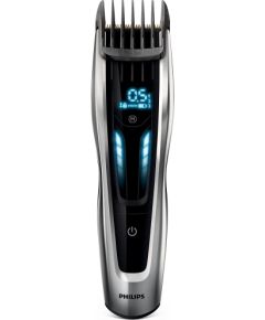 Philips Hairclipper series 9000 HC9450/20 Cordless or corded, Step precise 0.1 mm, Black/Silver, Operating time (max) 120 min