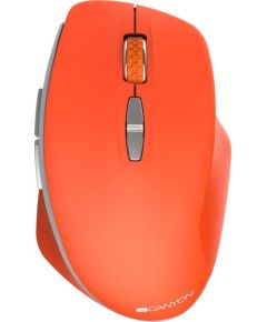 Canyon  2.4 GHz  Wireless mouse ,with 7 buttons, DPI 800/1200/1600, Battery:AAA*2pcs  ,Red 72*117*41mm 0.075kg