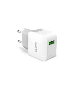 USB Travel Adapter 2.4A by Celly White