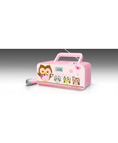 Muse M-29KP Pink/Image, 30 W, Portable radio CD/MP3 player with USB,