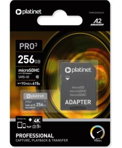 Platinet PRO3 256GB Micro SDXC Class 10 Atmiņas Karte