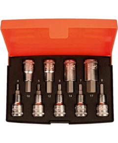 Bahco Short socket drivers S9 set HEX H4-H17 9 pcs 1/2"