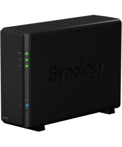 Synology Tower NAS DS118 up to 1 HDD/SSD Hot-Swap, Realtek RTD1296 Quad Core, Processor frequency 1.4 GHz, 1 GB, DDR4, 1x1GbE, 2xUSB 3.0, Single Fan