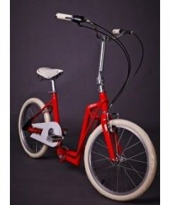 The-sliders Metro Red gaumīgs un ērts, saliekams velosipēds