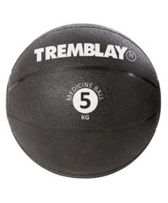 Weight ball TREMBLAY MedicineBall 5kg D27.5 cm Black for throwing