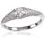 Помолвочное кольцо #1100119(AU-W)_DI, Белое золото	585°, Бриллианты (0,458Ct), Размер: 17, 2.25 гр.