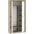 Tuckano Wardrobe 106x210x37 WARSAW craft oak/white gloss