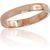Золотое обручальное кольцо #1100542(Au-R), Красное Золото	585°, Размер: 16.5, 1.6 гр.