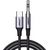 Ugreen stereo audio AUX cable 3,5 mm mini jack - USB Type C for smartphone 1 m black (CM450 20192)