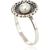 Серебряное кольцо #2101204(POx-Bk)_PE, Серебро 925°, оксид (покрытие), Жемчуг, Размер: 16, 2.2 гр.