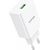 Vipfan E03 wall charger, 1x USB, 18W, QC 3.0 + USB-C cable (white)