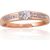 Золотое кольцо #1100190(Au-R+PRh-W)_DI, Красное Золото 585°, родий (покрытие), Бриллианты (0,21Ct), Размер: 17.5, 1.7 гр.