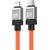 Fast Charging cable Baseus USB-C to Coolplay Series 1m, 20W (orange)