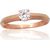 Золотое кольцо #1101077(Au-R)_CZ, Красное Золото 585°, Цирконы, Размер: 18, 1.65 гр.