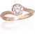 Золотое кольцо #1100990(Au-R)_CZ, Красное Золото 585°, Цирконы, Размер: 19.5, 2.65 гр.