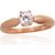 Золотое кольцо #1100935(Au-R)_CZ, Красное Золото 585°, Цирконы, Размер: 18, 1.8 гр.