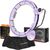 Komplekts HULA HOOP MAGNETIC VIOLET HHM13 WITH WEIGHT + COUNTER HMS + WAIST SUPPORT BR163 BLACK