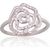 Серебряное кольцо #2101823(PRh-Gr)_CZ, Серебро 925°, родий (покрытие), Цирконы, Размер: 19, 2.3 гр.