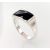 Серебряное кольцо #2101354_ON, Серебро 925°, Оникс, Размер: 21, 6.4 гр.