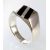 Серебряное кольцо #2100542_ON, Серебро 925°, Оникс, Размер: 19.5, 9.7 гр.