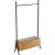 Clothes rack AALBORG with bench 97x32xH180cm, oak