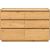 Side board SACHA 120x40xH80cm, melamine with oak bark