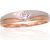 Золотое кольцо #1100909(Au-R+PRh-W)_CZ, Красное Золото 585°, родий (покрытие), Цирконы, Размер: 17, 1.2 гр.