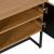 TV table HAMPTON 160x40xH60cm, melamine with oak bark