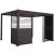 Adjustable louvers wall for gazebo MIRADOR-111 3m, dark grey