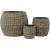 Planter WICKER D30xH30cm, light brown