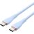 USB-C 2.0 to USB-C 5A Cable Vention TAWSG 1.5m Light Blue Silicone