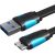 Flat USB 3.0 A male to Micro-B male cable Vention VAS-A12-B200 2m Black