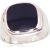 Серебряное кольцо #2101581(POx-Bk)_ON, Серебро 925°, оксид (покрытие), Оникс, Размер: 20, 10.1 гр.
