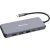 Verbatim USB-C Pro multiport hub CMH-14, 14 port, docking station (grey, 2x HDMI, VGA, RJ-45, 5x USB-A, audio, 2x USB-C, PD, SD, microSD)