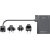 Universal Wall Charger Budi 350, GaN PD+ QC3.0, 5xUSB-C+1xUSB-A, 160W US/UK/EU (black)
