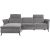 Corner sofa DAYTON LC, electric recliner, light grey