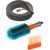 GARDENA Cleansystem bicycle washing set, washing brush (grey/turquoise, incl. 10 soap sticks, hose, cleaning syringe)