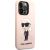 Karl Lagerfeld Liquid Silicone Ikonik NFT Case for iPhone 15 Pro Pink